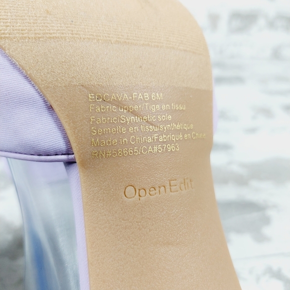 New OPEN EDIT Cava Slide Sandal In Purple Spray A251 - Picture 8 of 11
